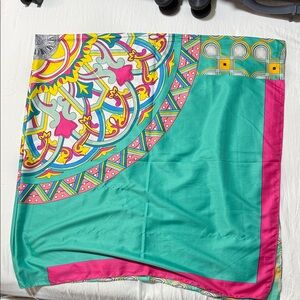 Nordstrom Teal and Pink Swim Sarong